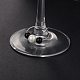 ガラスパールビーズワイングラスチャーム  真鍮ワイングラスで魅力がフープピアスを鳴らし  銀色のメッキ  ブラック  30mm AJEW-JO00036-06-1