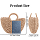 Boho Women's Straw Knitted Bag AJEW-WH0348-19-2