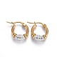 Golden Tone 304 Stainless Steel Hoop Earrings EJEW-L223-011B-1