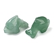 Figuras de delfines curativos talladas en aventurina verde natural G-B062-01B-2