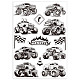GLOBLELAND Off-Road Vehicle Clear Stamps for DIY Scrapbooking Monster Truck Silicone Clear Stamp Seals 21x14.8cm Transparent Stamps for Cards Making Photo Album Journal Home Decoration DIY-WH0371-0036-8