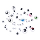 743 шт. Черно-белые пластиковые кнопки для покачивания в виде глаз KY-YW0001-12-5