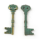 Skeleton Key Zinc Alloy Big Pendants PALLOY-R065-136-LF-1