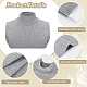 Ahadermaker 6 Uds. 6 estilos de cuello sintético de algodón DIY-GA0006-09-3