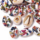 Printed Natural Cowrie Shell Beads SSHEL-R047-01-C05-1