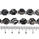 Бусины из натурального черного камня&nbsp;G-O201B-143G-5