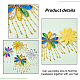 Ahademaker 4pcs 4 colores flores de lentejuelas DIY-GA0003-79-4