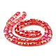 AB Color Plated Transparent Glass Beads Strands EGLA-P051-06A-A01-3
