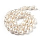 Fili di perle di perle d'acqua dolce coltivate naturali PEAR-L033-34D-3