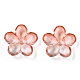 Two Tone Transparent Normal Glass Beads X-GLAA-T030-01-A03-1