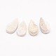 Teardrop Electroplate Natural Druzy Crystal Cabochons G-L447-14A-2