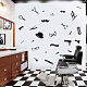 長方形のPVCウォールステッカー  家の居間の寝室の装飾のため  人生をテーマにした  390x600mm DIY-WH0228-166-3