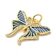 Подвески из латуни с эмалью и микропаве из циркония KK-Z042-09G-03-2