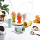 Olycraft 6 шт. 6 цвета керамические чашки для яиц Baker Ross AJEW-OC0002-80-6