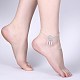Модные женские летние ножные браслеты AJEW-BB26448-7