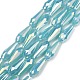 Chapelets de perles en verre opaque électrolytique EGLA-L015-FR-B18-01-1
