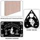 Printed Wood Pendulum Dowsing Divination Board Set DJEW-WH0324-062-3