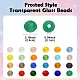 3600pcs 24 couleurs brins de perles de verre transparent EGLA-YW0003-13-3