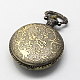 Старинные сплава цинка кварцевые часы головки для карманные часы кулон ожерелье материалы WACH-R005-06-2