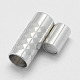 925 магнитные застежки из стерлингового серебра STER-E056-009P-15x6-3