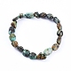 Bracelets élastiques à perles turquoise naturelles X-BJEW-K213-64-4