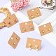 50Pcs Rectangle Kraft Paper Earring Display Card with Hanging Hole CDIS-CJ0001-05-6