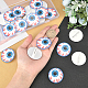 AHANDMAKER 20 Pcs Eyeball Acrylic Badges Brooch Pins JEWB-GA0001-05-3