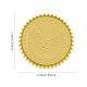 Autocollants en relief auto-adhésifs en feuille d'or DIY-WH0211-009-2