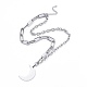 304 chaînes de trombones en acier inoxydable et ensembles de bijoux de chaîne de câble SJEW-K153-09P-2