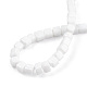 Chapelets de perles en verre opaques solides GLAA-N047-08-F01-4