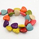 Heart Synthetic Turquoise Beads Strands TURQ-G141-A-03-3