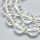 Grado de hilos de perlas de cristal de cuarzo naturales G-K303-A11-12mm-3