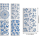 Benecreat 4 pz 4x7 pollici costellazioni miste stencil in metallo zodiaco glifi simboli / bussola vichinga stencil per intaglio del legno DIY-BC0002-64B-2