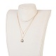 Многоярусные ожерелья с натуральным жемчугом барокко кеши NJEW-JN02255-01-4