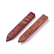 Slicker artesanal de cuero de palisandro natural TOOL-WH0119-64-1