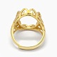 925 componentes de anillo de dedo de garra de diamante de imitación de plata esterlina STER-E061-41G-4