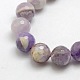 Natural Gemstone Amethyst Round Beads Strands G-O021-12mm-13-2