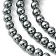 Brins de perles en pierre térahertz naturelle G-Z034-B13-02-4