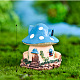 Casa di mini funghi in miniatura in resina MIMO-PW0001-199A-04-1
