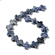 Natürliche blaue Fleck Jaspis Perlen Stränge G-M418-B09-01-3