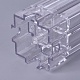 透明なプラスチック製のキャンドル型  キャンドル作り用  柱状  透明  52x52x125mm  内径：45x45x105mm AJEW-WH0109-06-2