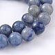 Natürlichen blauen Aventurin runde Perlen Stränge G-M248-4mm-01-2