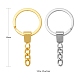 12pcs 4 Farben Eisen geteilte Schlüsselringe IFIN-FS0001-09-2