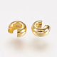 Brass Crimp Beads Covers EC266-1G-2