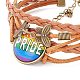 Rainbow Pride Bracelet BJEW-F426-01G-3