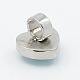304 Stainless Steel Heart and Square Slide Charms STAS-I023-02M-3