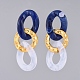 Imitation Gemstone Style Acrylic Dangle Earrings EJEW-JE03941-02-2