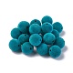 Flocky Acrylic Beads OACR-L011-E-09-1