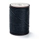 ラウンドワックスポリエステル糸ストリング  マイクロマクラメコード  ツイストコード  革縫い用  ミッドナイトブルー  0.65mm  約87.48ヤード（80m）/ロール YC-D004-02D-055-1