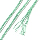 12 かせ 12 色 6 層ポリエステル刺繍糸  クロスステッチの糸  グラデーションカラー  グリーン  0.5mm  約8.75ヤード（8m）/かせ  12 かせ/セット OCOR-M009-01B-06-3